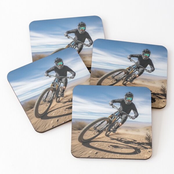 Item preview, Conquering the edgy, picturesque paths of a desert mountain. designed and sold by Hinson MTB Visuals.