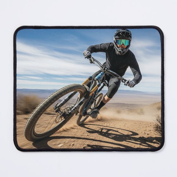 Item preview, Conquering the edgy, picturesque paths of a desert mountain. designed and sold by Hinson MTB Visuals.