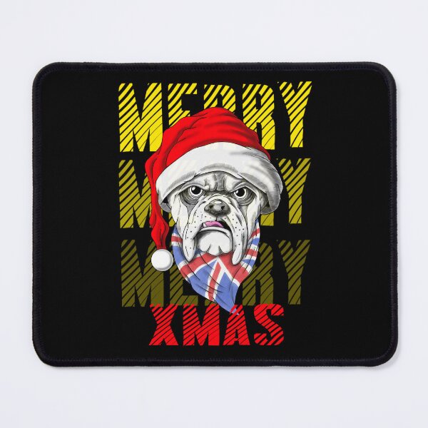 Item preview, English bulldog christmas / Christmas dog  designed and sold by TheEndDesign.