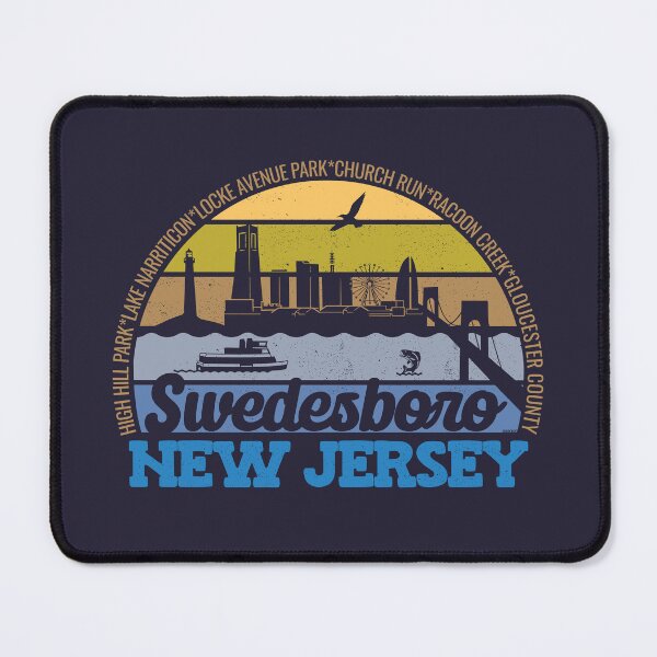 Item preview, Swedesboro New Jersey Sunset Retro Vintage Local Pride Logo designed and sold by CRHPOD20.