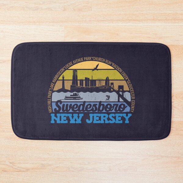 Item preview, Swedesboro New Jersey Sunset Retro Vintage Local Pride Logo designed and sold by CRHPOD20.