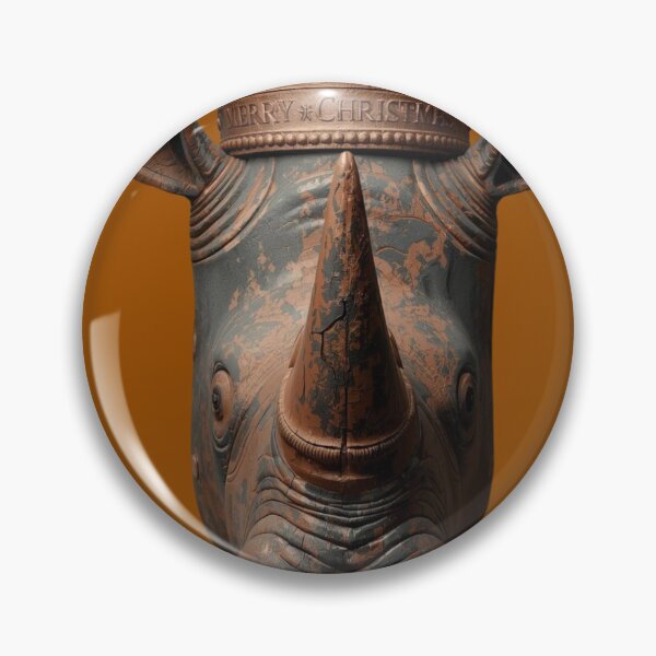 Item preview, Royal Rhino Holiday Identity, Bronze Patina, Festive Rebellion designed and sold by SavannaStrikes.