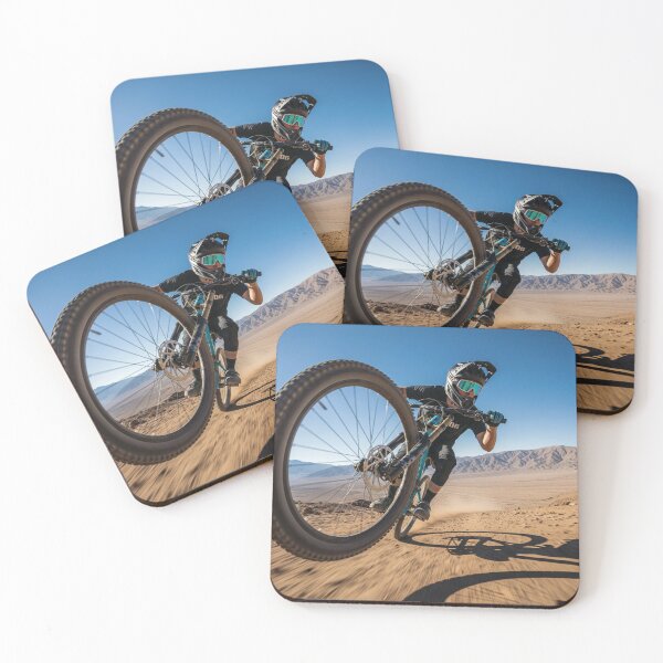Item preview, Tackling a high-altitude desert mountain landscape. designed and sold by Hinson MTB Visuals.