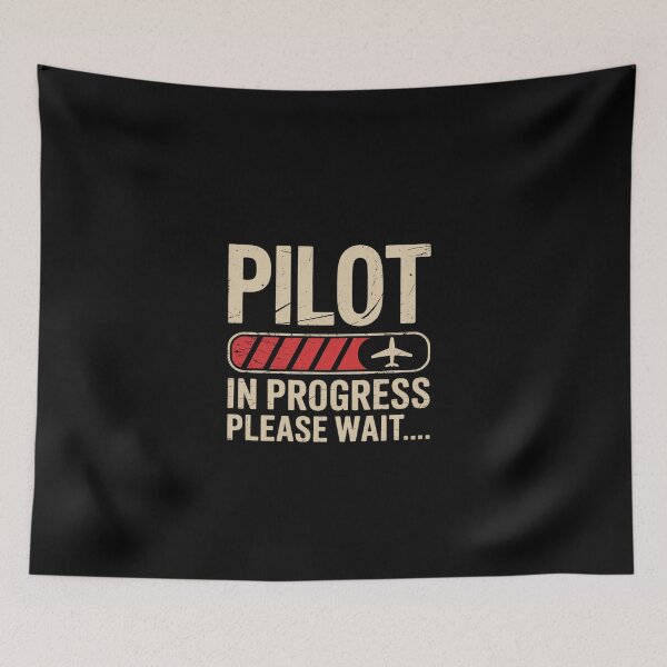 Item preview, Pilot Tees and Pilot In Progress Please Wait Future Pilot  designed and sold by EllinoKlemo.