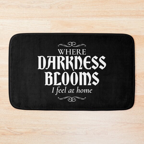 Item preview, Dark Aesthetic Quote – Where Darkness Blooms I Feel Home designed and sold by EternalVeil Studio.