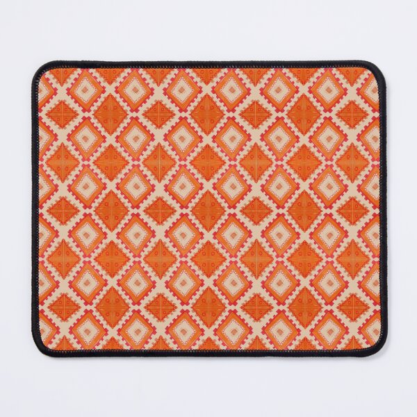 Item preview, Hand Drawn Red Orange Folk Pattern designed and sold by LiorSmithDesign.