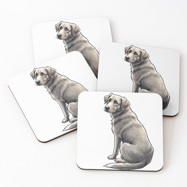 Item preview, Waiting Patiently: Loyal Dog Memorial Portrait Sketch | Forever My Best Friend designed and sold by PetSoulPrints.