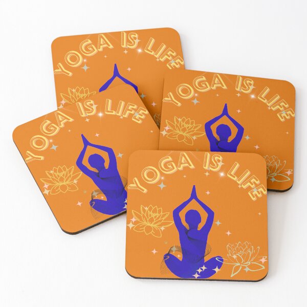 Item preview, Yoga is Life - Meditation Pose Lotus Flower Zen Wellness Art designed and sold by Extremeallie.