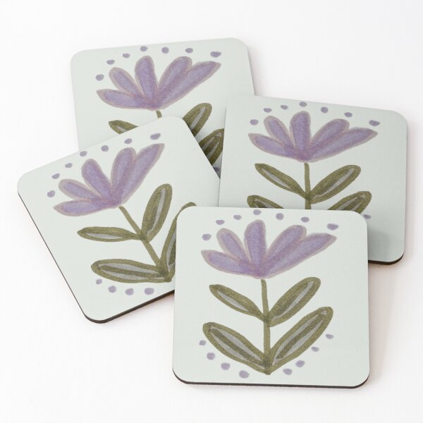 Item preview, Grey Lilac Flower Print designed and sold by LiorSmithDesign.