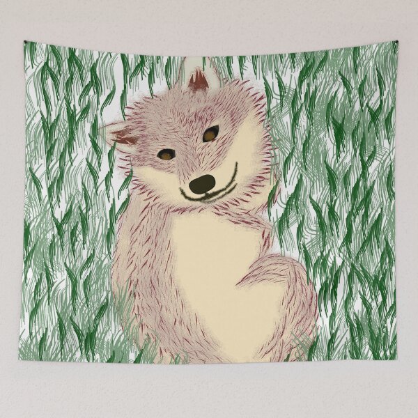 Item preview, Stylish Shiba in rose brown colour enjoying quiet moment alone designed and sold by ShibaCruise-On.