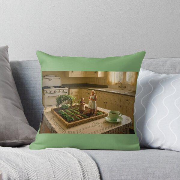 Item preview, Surreal Kitchen with Mother and daughter in Garden designed and sold by Tridentulus.