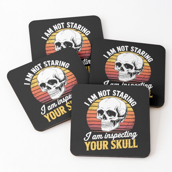 Item preview, I’m Not Staring, I’m Inspecting Your Skull – Funny Anthropology Retro Design designed and sold by sols.