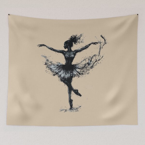 Item preview, Ballerina Made of Flowing Ink designed and sold by Myra365Art.