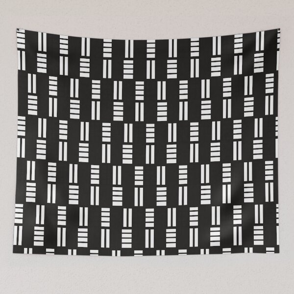 Item preview, : Minimal Black & White Geometric Stripes Pattern designed and sold by applecs.