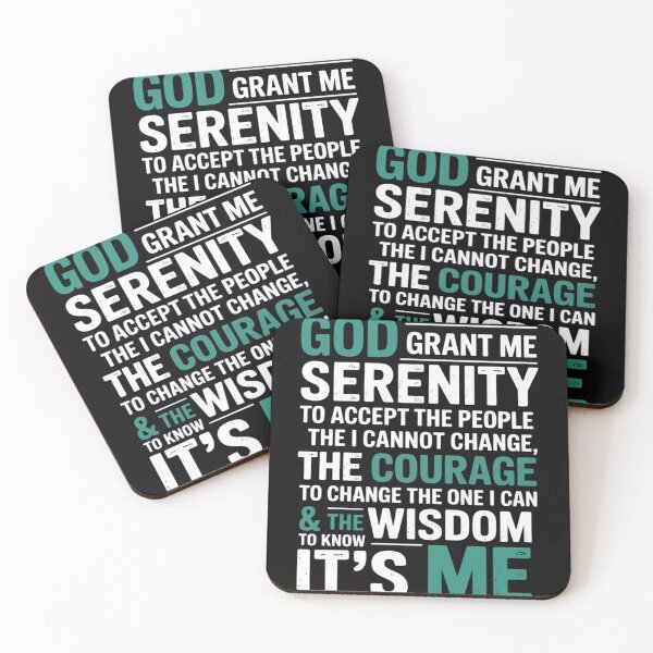 Item preview, AA NA Personal Serenity Prayer For Courage Wisdom & Change designed and sold by OlafLica.