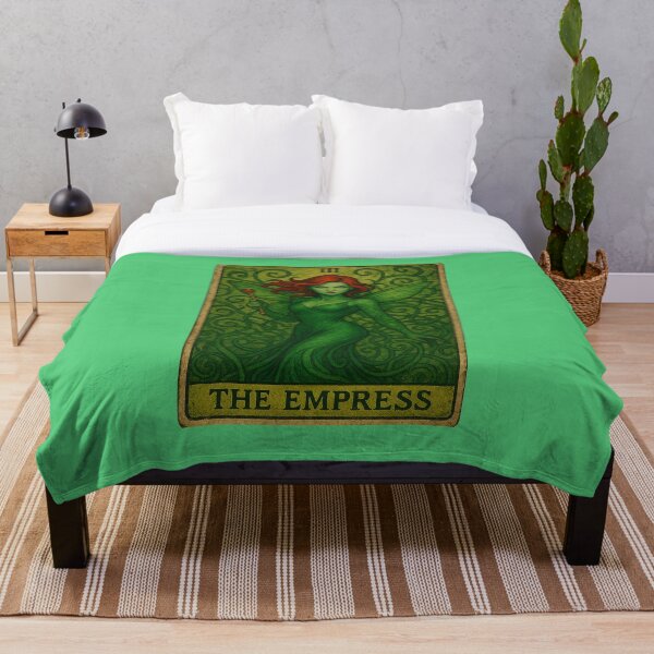 Item preview, The Empress Poison Ivy Green Fairy Tarot Card designed and sold by hauntedtees.