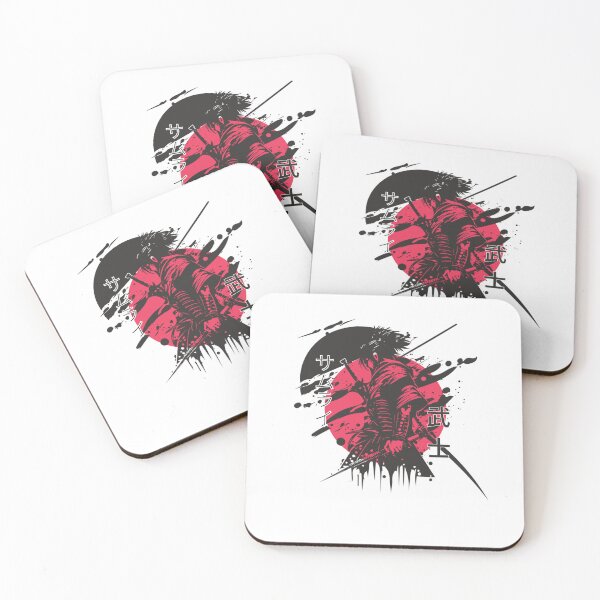 Item preview, Anime Samurai Warrior Silhouette – Red Sun Japanese Style Artwork designed and sold by TeesHearts100.