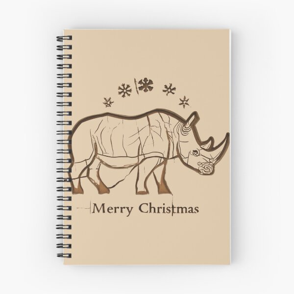 Item preview, Rustic Rhino: Carved Wood, Wild Christmas, Intentional Visibility designed and sold by SavannaStrikes.