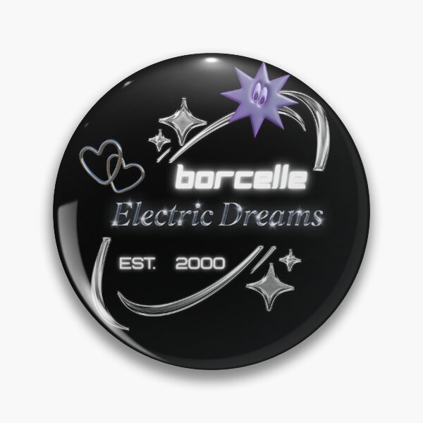 Item preview, Borcelle Electric Dreams Logo – Retro Futuristic Star & Heart Design designed and sold by TeesHearts100.