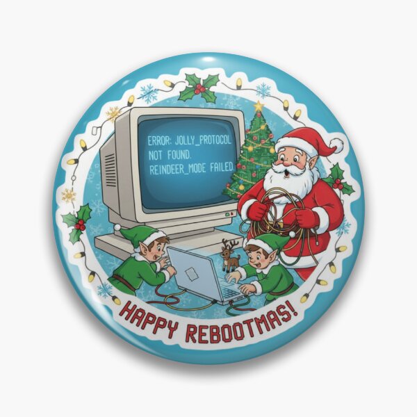 Item preview, Santa’s Christmas Computer Error Panic designed and sold by PrintBreeze.