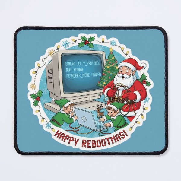 Item preview, Santa’s Christmas Computer Error Panic designed and sold by PrintBreeze.