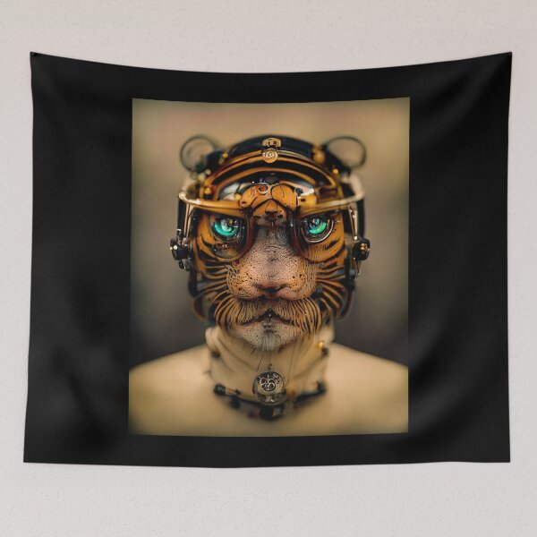 Item preview, Steampunk Animals - Tiger designed and sold by CasandraTrantow.