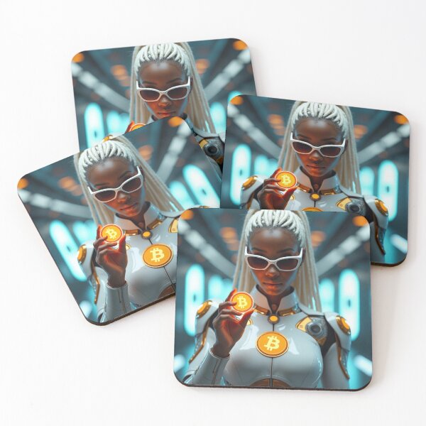 Item preview,  Crypto Chic - Futuristic Fashion Artwork designed and sold by Pulse Of Africa.