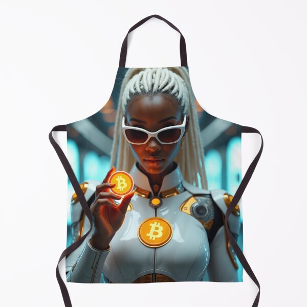 Item preview, Crypto Chic - Futuristic Fashion Artwork designed and sold by Pulse Of Africa.