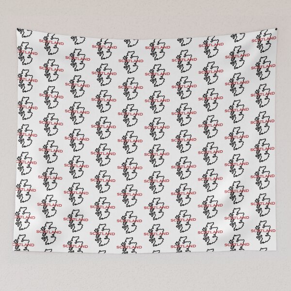 Item preview, SCOTLAND- Country outlined emblem design in red and black designed and sold by ABG Inspirational Art.