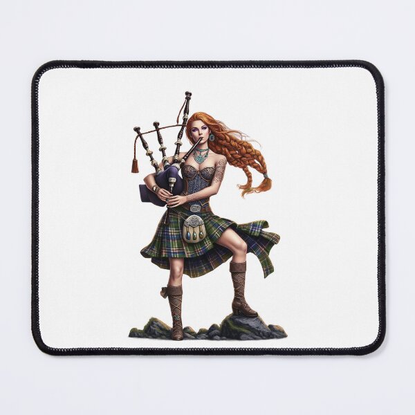 Item preview, The Tartan Piper Queen designed and sold by CelticSoulShop.