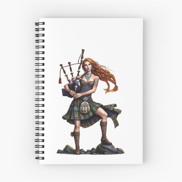 Item preview, The Tartan Piper Queen designed and sold by CelticSoulShop.