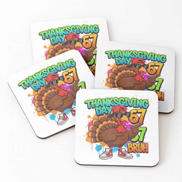 Item preview, Cool 90s Turkey T-Shirt: Thanksgiving Day 67 BRUH Graffiti Text. Cartoon Turkey in Sunglasses & Backward Cap designed and sold by ZyxDes.