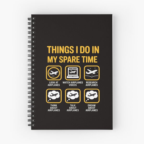 Item preview, Things I Do In My Spare Time Airplanes Aviation Pilot designed and sold by RatCurry.