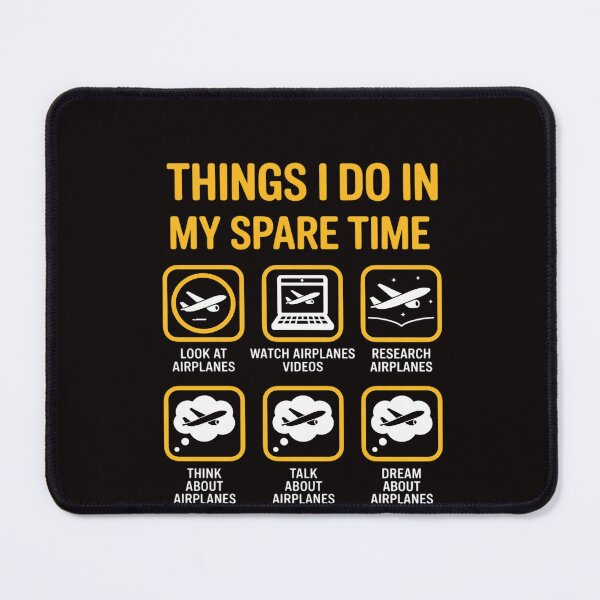 Item preview, Things I Do In My Spare Time Airplanes Aviation Pilot designed and sold by RatCurry.