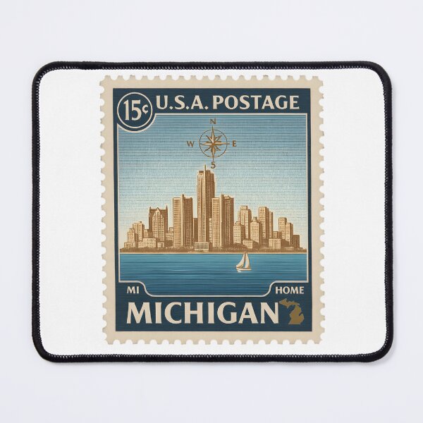 Item preview, michigan stamp designed and sold by creativechaster.