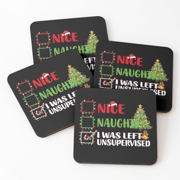 Item preview, Nice Naughty I Was Left Unsupervised Funny Christmas Checklist designed and sold by StarprintTees.