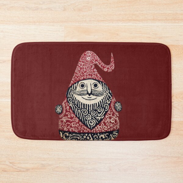 Item preview, Folk Art Tomte Santa – Scandinavian Winter Gnome Illustration designed and sold by dawnleblanc55.