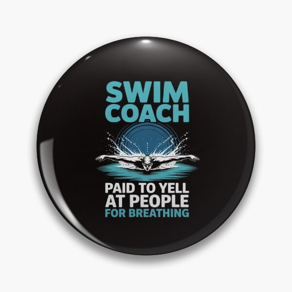 Item preview, Swim Coach Paid To Yell At People For Breathing designed and sold by RatCurry.