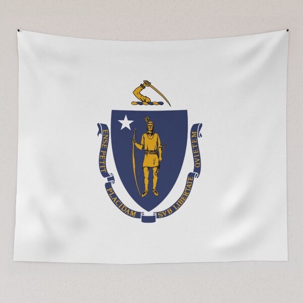 Item preview, Massachusetts flag designed and sold by Pegasus00.