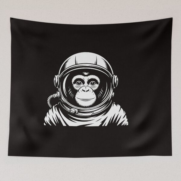 Item preview, Space Travel Astronaut Monkey designed and sold by RatCurry.