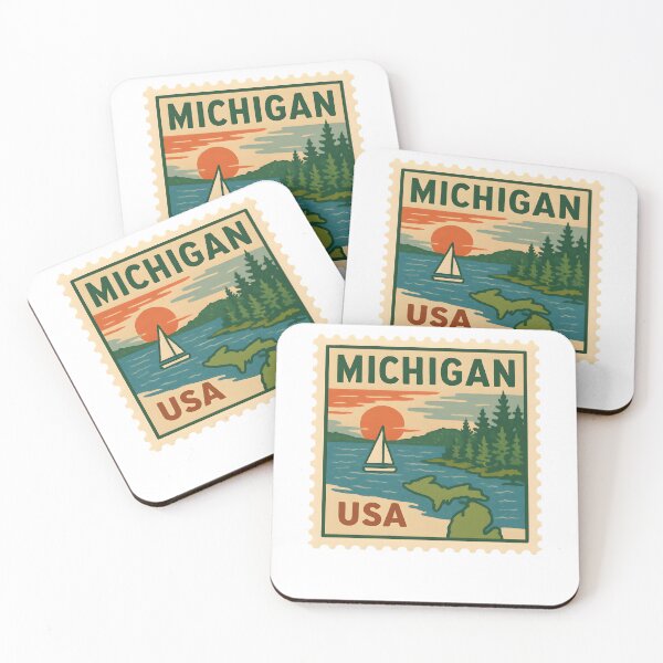 Item preview, michigan stamp designed and sold by creativechaster.