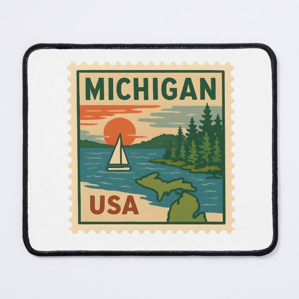 Item preview, michigan stamp designed and sold by creativechaster.