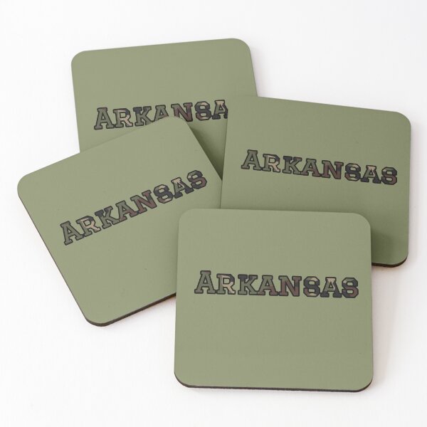 Item preview, Arkansas Camo Typography – Rugged Outdoor Military Style Design designed and sold by Long Family Gifts.