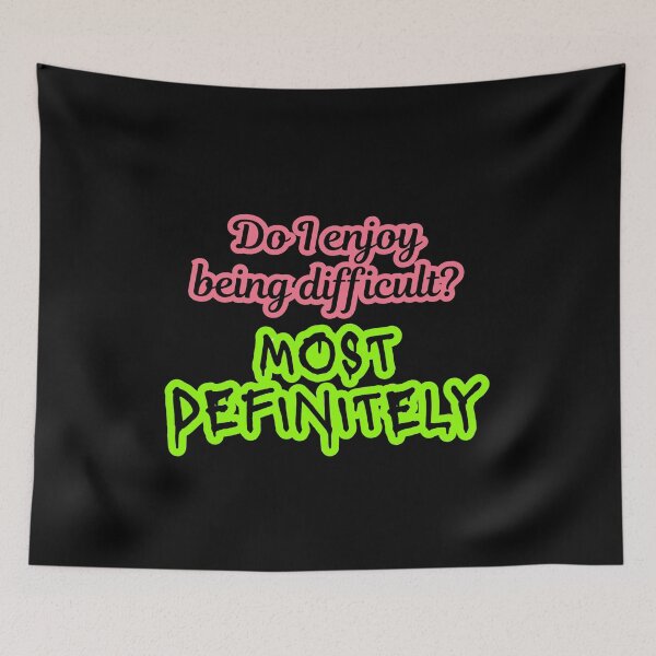 Item preview, Difficult Demon Alastor - Red Green Text designed and sold by EvergreenRevolt.
