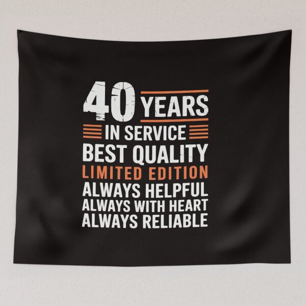 Item preview, Service anniversary 40 years of work colleague designed and sold by RatCurry.