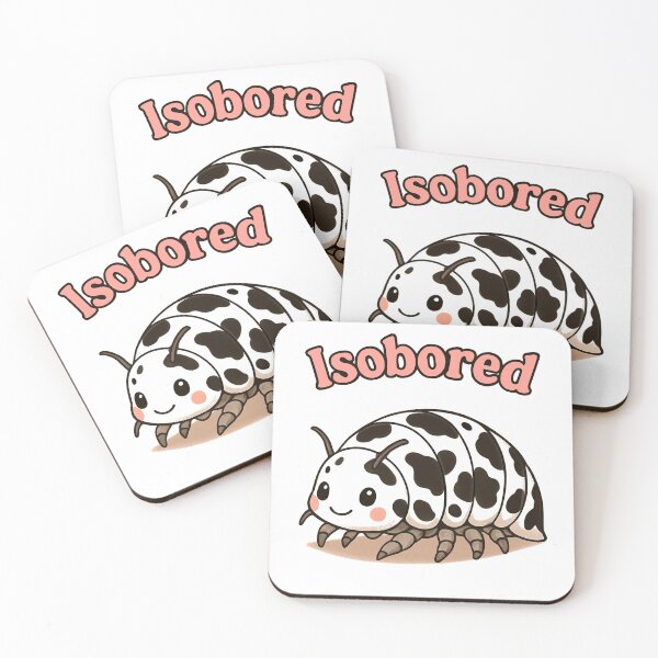 Item preview, Cute Dairy Cow Isopod - "Isobored" Funny Kawaii Pill Bug designed and sold by KANSIREE 4195.