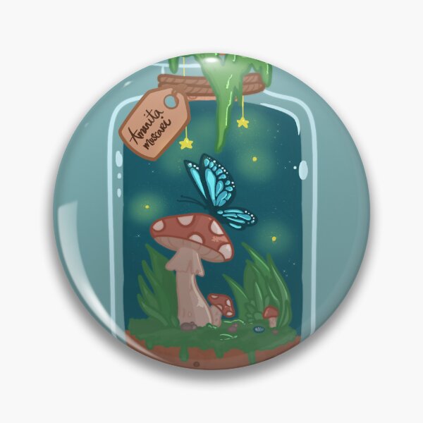 Item preview, Butterfly And Mushroom In a Bottle designed and sold by Aloe and Monstera.