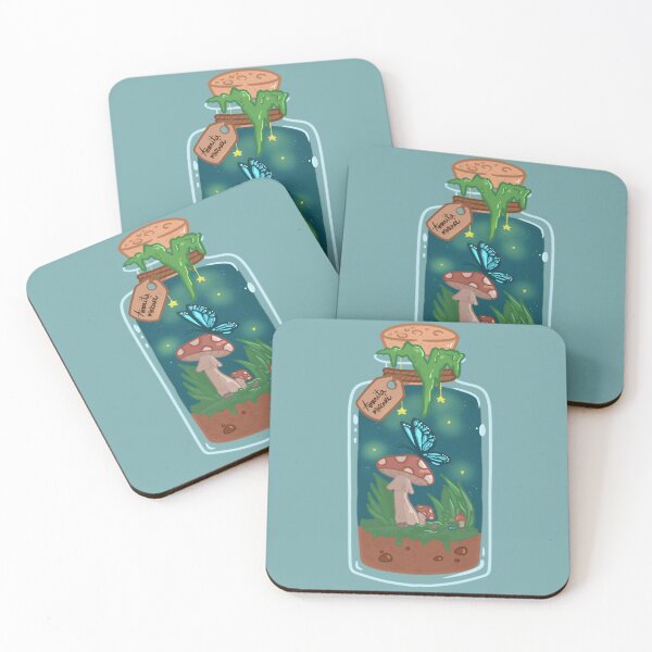 Item preview, Butterfly And Mushroom In a Bottle designed and sold by Aloe and Monstera.