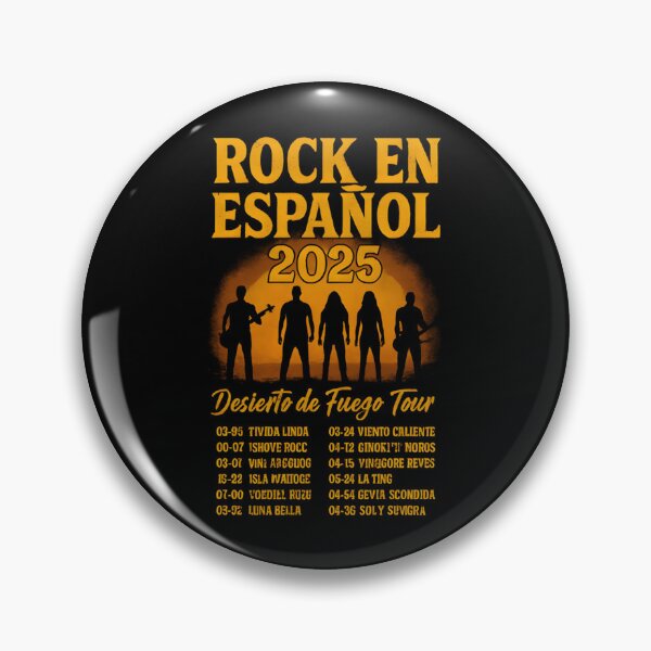 Item preview, Rock En Espaol 2025 Desierto De Fuego Tour T-Shirt designed and sold by Gwansiognu.