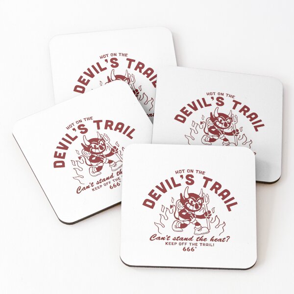 Item preview, Hot on the Devil's Trail - Retro Cartoon Hell Runner designed and sold by HBDStudio.